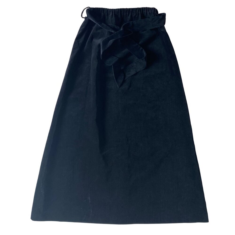 Vintage Tumbleweeds Black Velvet Maxi Skirt Women’s Goth Prairie Cottagecore